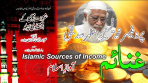 “Cover of Dr. Muhammad Yasin Mazhar Siddiqui’s book on Islamic economy in Prophet Muhammad era, featuring coins, book title, and author image