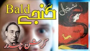 Cover of Krishan Chander’s Dasht-e-Khayal featuring satire on baldness