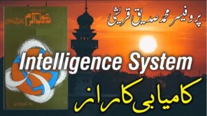 Book cover and sunset with focus on Intelligence System by Professor Muhammad Siddiq Qureshi