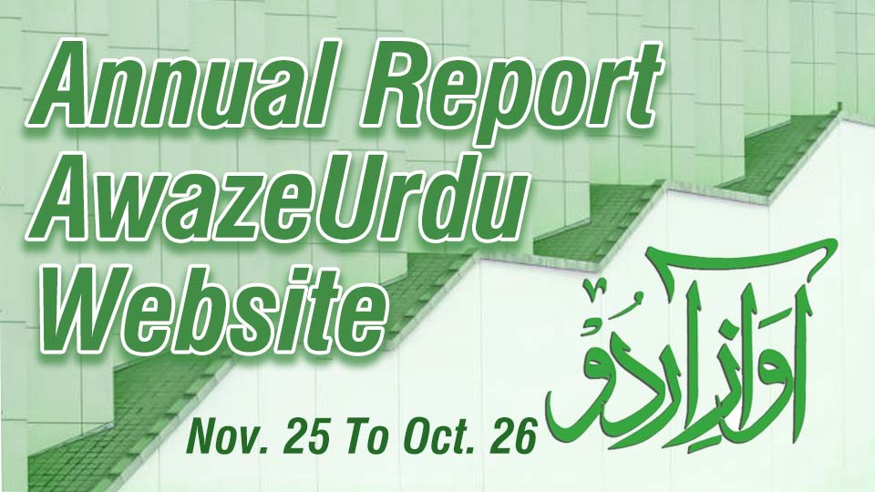 Annual Report showing sustainable growth of digital projects on AwazeUrdu website